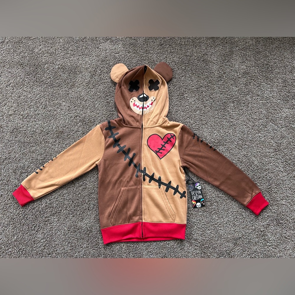 Peepin & Creepin Boys Hoodie Size S/P (7/8) New with tags